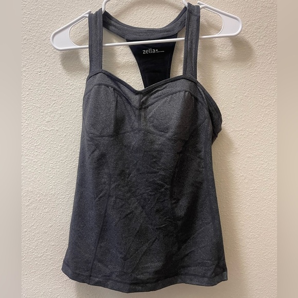 Zella Tops - Zella Charcoal Gray Tank Top